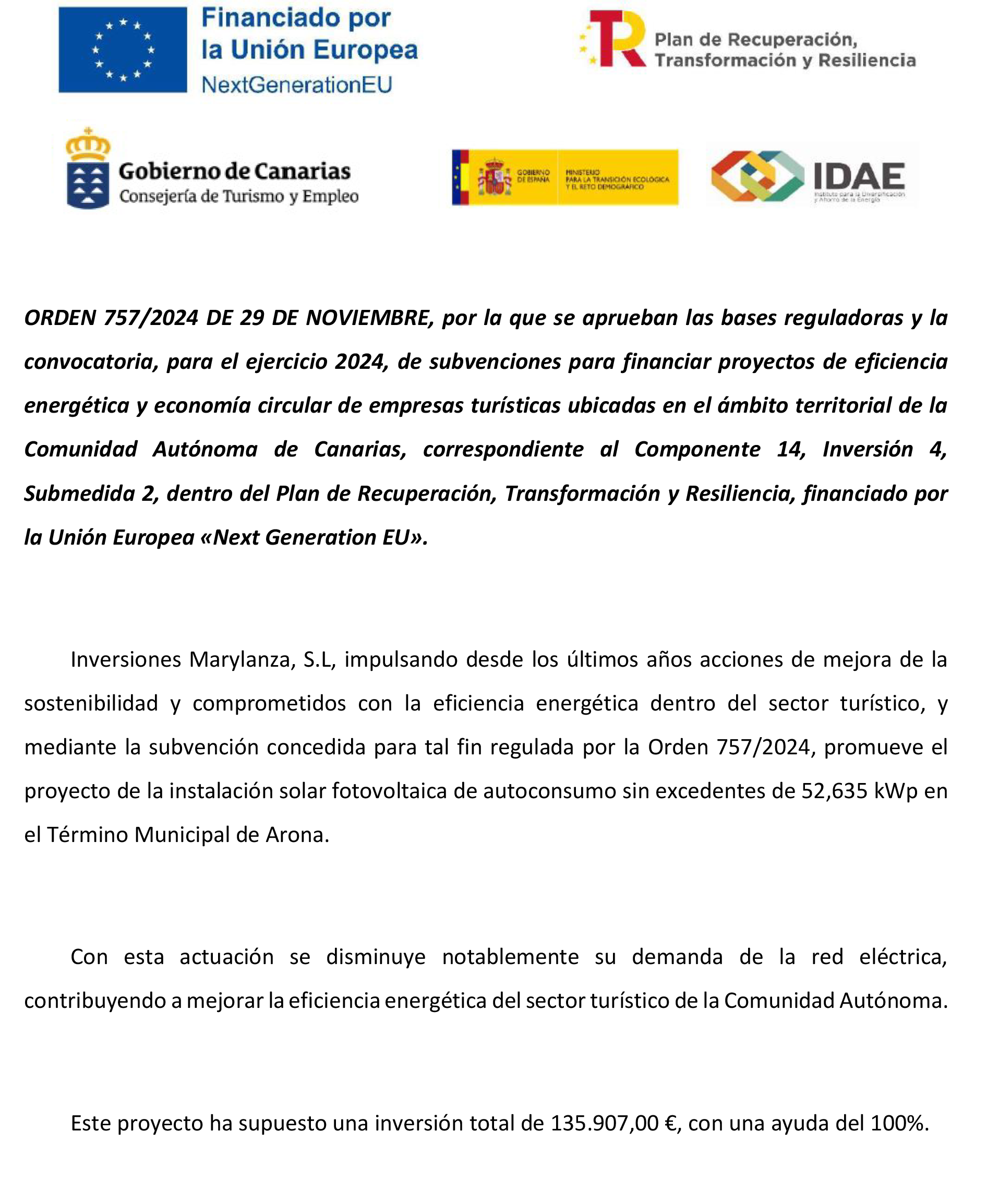 Anuncio fotovoltaica